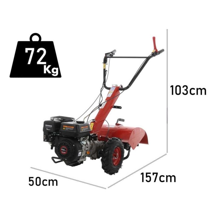 MCT 650 bensiinikäyttöinen kultivaattori, Loncin G200F, 6,5 HP, 50 cm