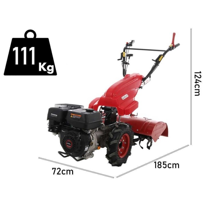 MCT900 monitoimikultivaattori, Loncin G270F, 9,5 HP, 72 cm:n jyrsin