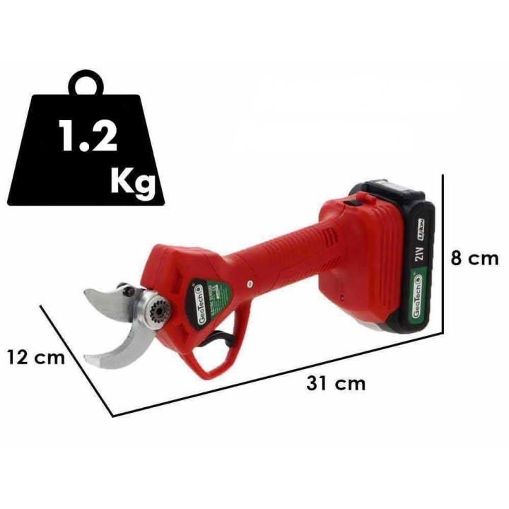GeoTech MS-30 sähköoksasakset, 2 × 18 V 2 Ah, 30 mm