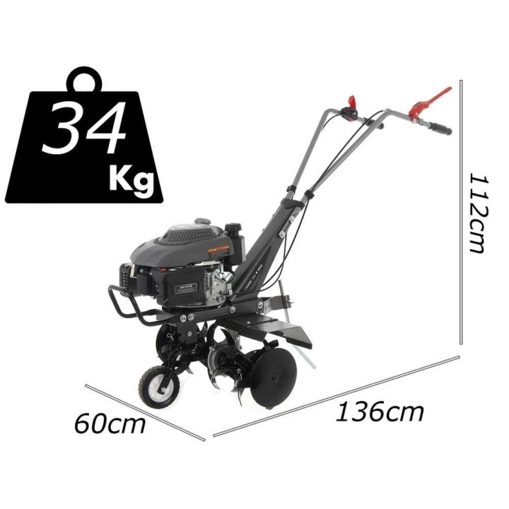 Blackstone TIL-B 560 motozappa, Ducar 161 cm³, 5,5 HP, 56 cm