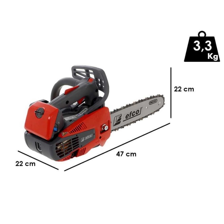 Efco MTT 2500 oksasaha, 25,4 cm³, 1,3 HP, 25 cm:n laippa
