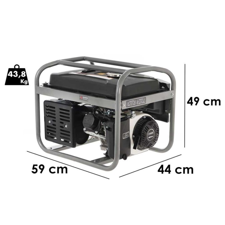 Blackstone BG 5050-X bensiinikäyttöinen generaattori, 3,2 kW, AVR, yksivaiheinen