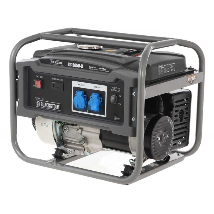Blackstone BG 5050-X bensiinikäyttöinen generaattori, 3,2 kW, AVR, yksivaiheinen