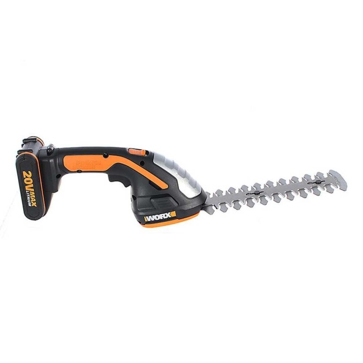 Worx WG801E.91 akkukäyttöiset ruoho- ja pensassakset, 20 V, ilman akkua ja laturia