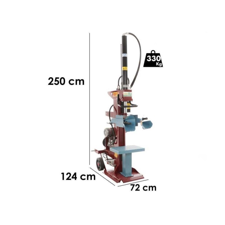 SIE LUX 15 pystymallinen hydraulinen halkaisukone, 15 t, traktori- ja 230 V sähkökäyttöinen