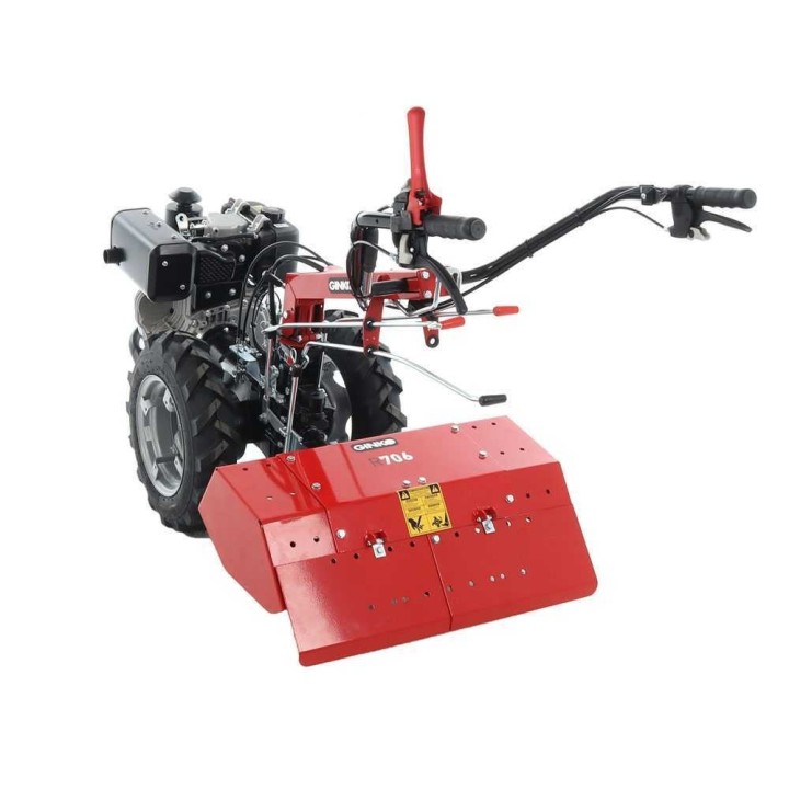 Ginko 706 -moottorikultivaattori, Loncin D350F diesel, 8 HP, 70 cm