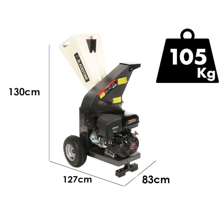 BlackStone DSP 150 L biotriturattori, Loncin 420 cm³, 15 HP, 80 mm