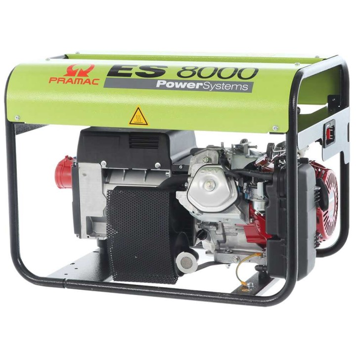 Pramac ES 8000 kolmivaihegeneraattori, 6,6 kW, Honda GX 390, AVR, bensiini