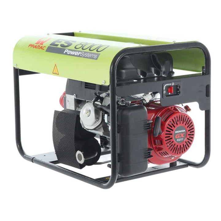 Pramac ES 8000 kolmivaihegeneraattori, 6,6 kW, Honda GX 390, AVR, bensiini