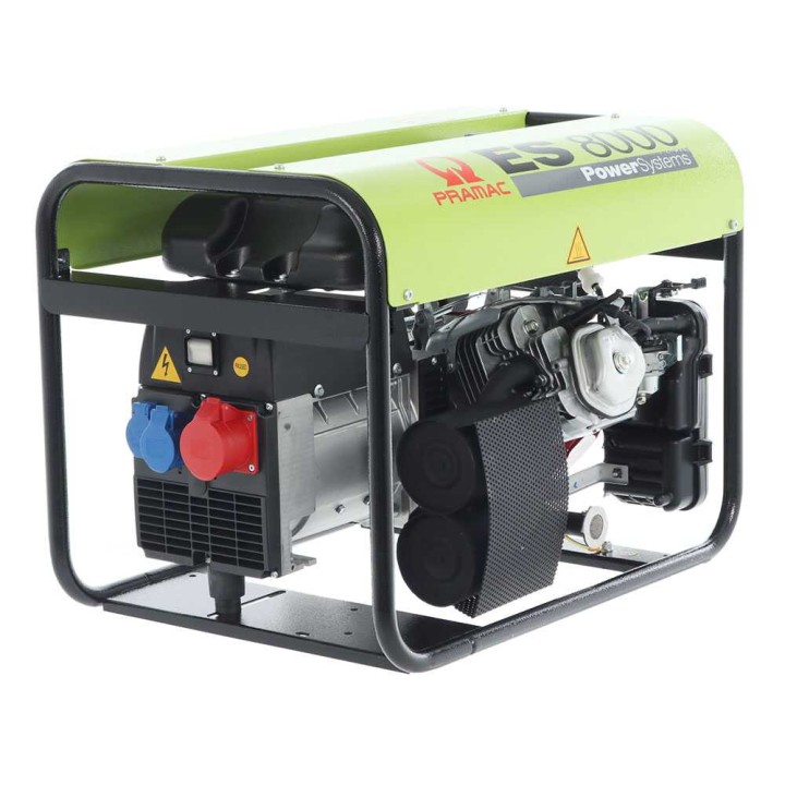 Pramac ES 8000 kolmivaihegeneraattori, 6,6 kW, Honda GX 390, AVR, bensiini