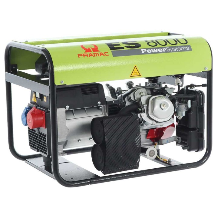 Pramac ES 8000 kolmivaihegeneraattori, 6,6 kW, Honda GX 390, AVR, bensiini