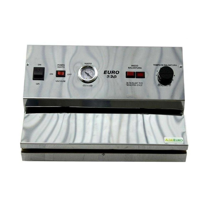 Euro 330 Inox manuaalinen vakuumikone, 33 cm, 150 W
