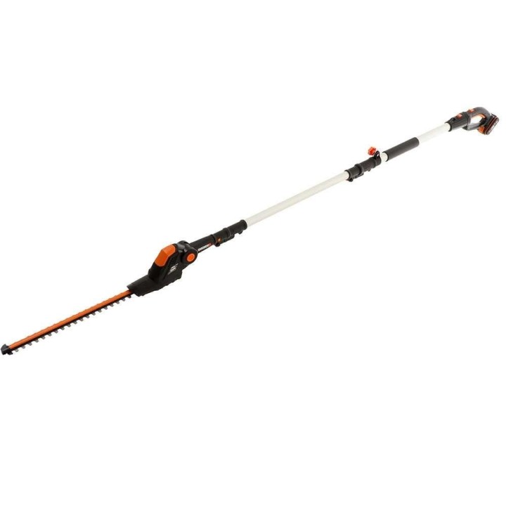 Worx WG252E akkukäyttöinen pensasleikkuri teleskooppivarrella, 20 V, 45 cm