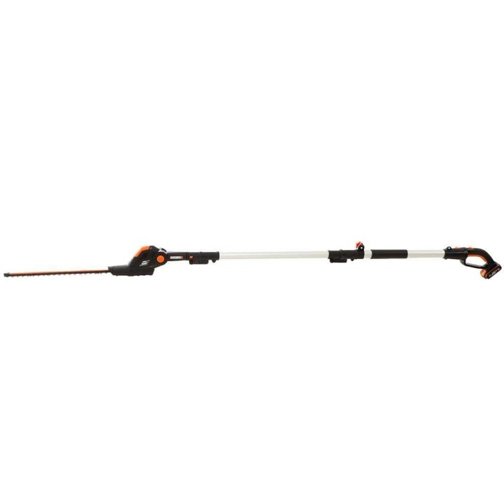 Worx WG252E akkukäyttöinen pensasleikkuri teleskooppivarrella, 20 V, 45 cm