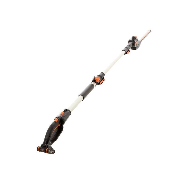 Worx WG252E akkukäyttöinen pensasleikkuri teleskooppivarrella, 20 V, 45 cm