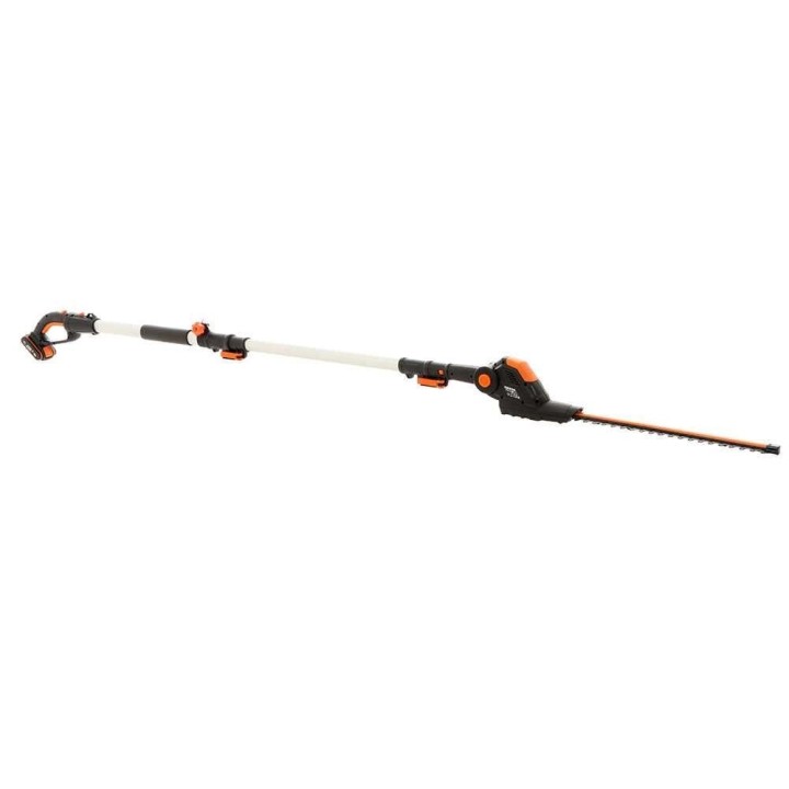 Worx WG252E akkukäyttöinen pensasleikkuri teleskooppivarrella, 20 V, 45 cm