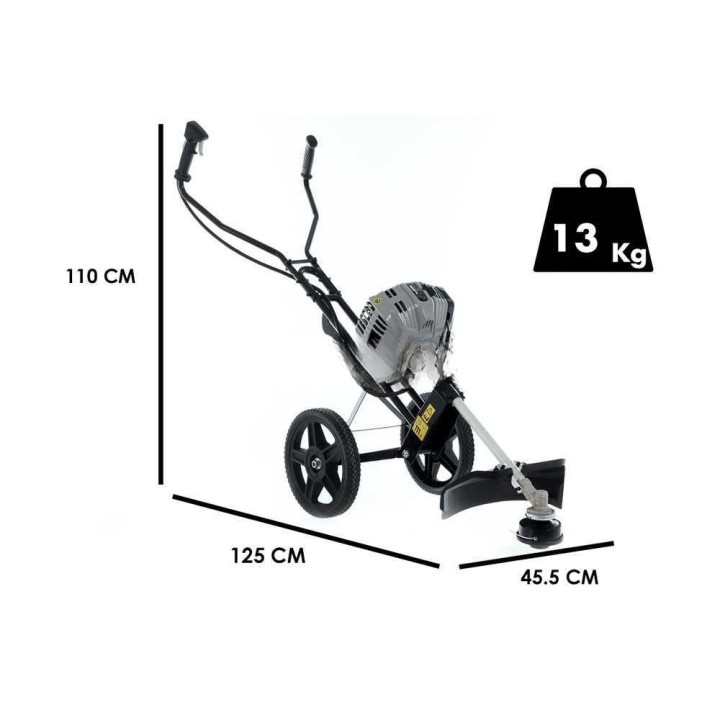 BlackStone BW-CUT 52 pyörillä kulkeva raivaussahakone, 52 cm³, 30 cm