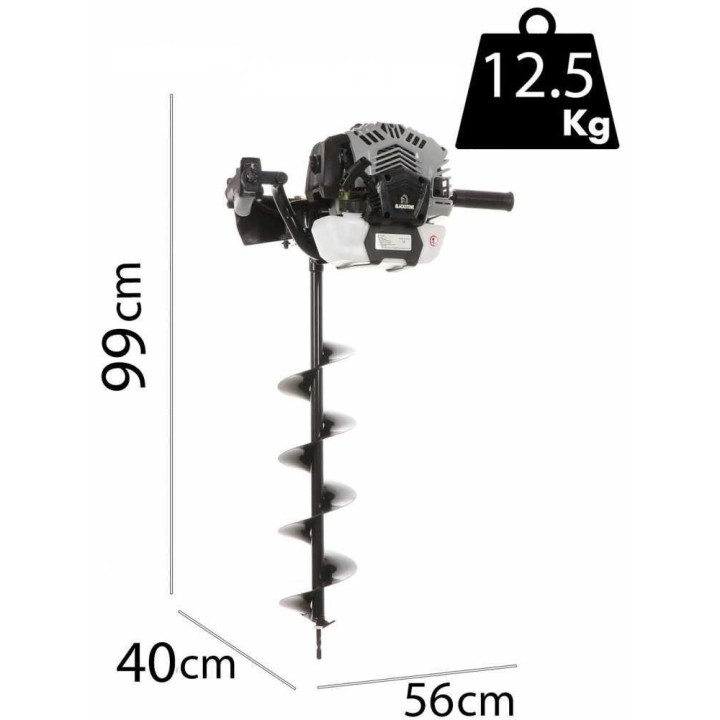 BlackStone HD530 maakaira, 2-tahtinen, 52 cm³, 2 HP, 3 terää