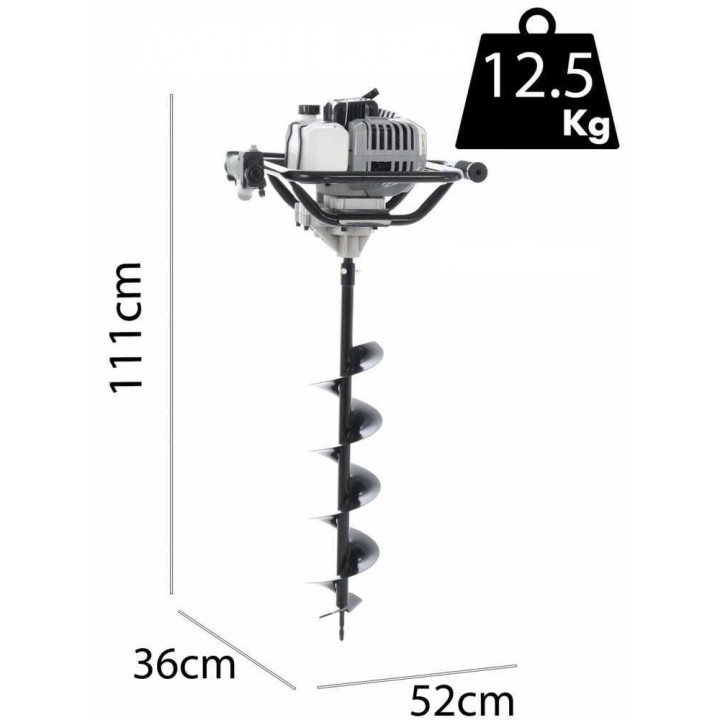 BlackStone PD530 moottorikairauskone, 2-tahtinen, 2 HP, 3 kairaa