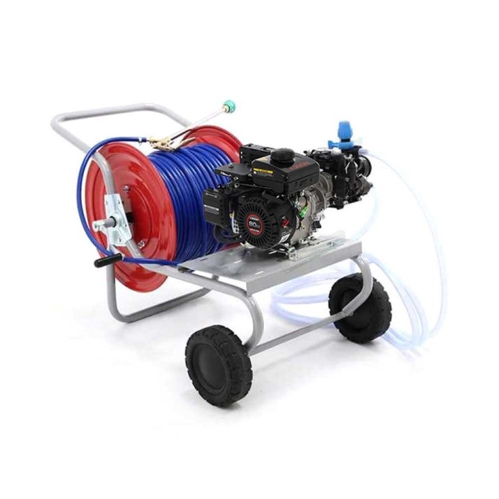 Comet MTP MC 25 ruiskutuspumppu kärryllä Loncin 148F 2 2 2 HP