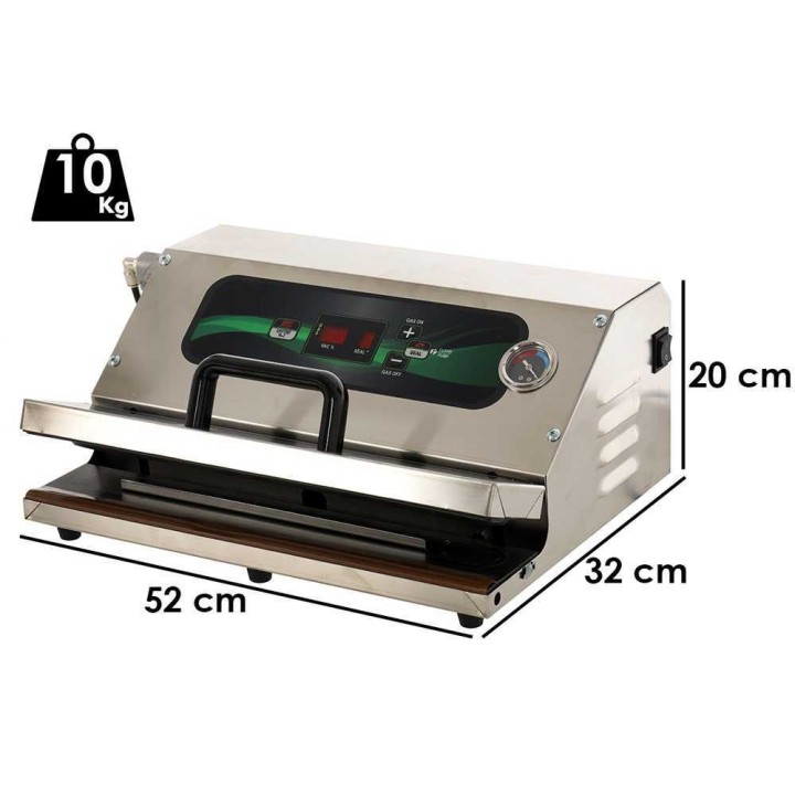 Euro 420 Pro Inox vakuumikone, 42 cm:n saumauspalkki, 100 W