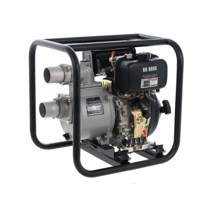 BlackStone BD 8000 dieselkäyttöinen moottoripumppu, 6 HP, 80 mm liitännät