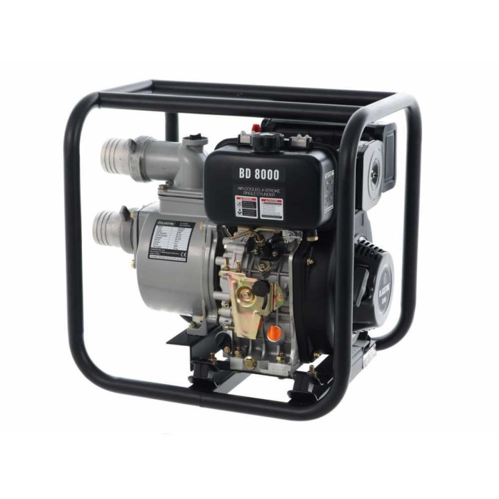 BlackStone BD 8000 dieselkäyttöinen moottoripumppu, 6 HP, 80 mm liitännät