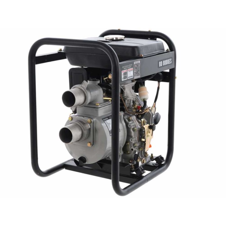 BlackStone BD 8000ES dieselmoottoripumppu, 6 HP, 80 mm liitännät