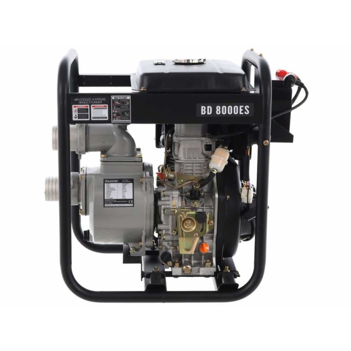 BlackStone BD 8000ES dieselmoottoripumppu, 6 HP, 80 mm liitännät