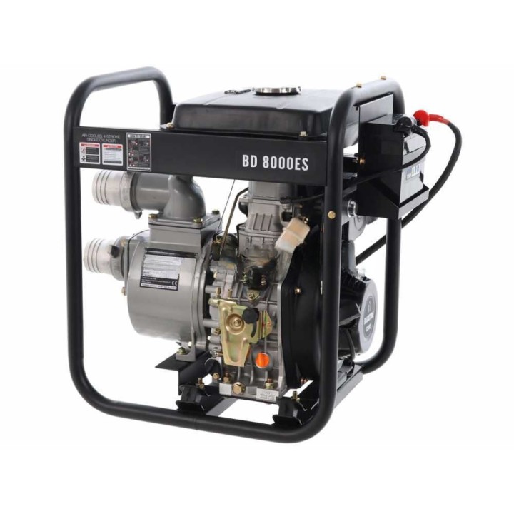 BlackStone BD 8000ES dieselmoottoripumppu, 6 HP, 80 mm liitännät