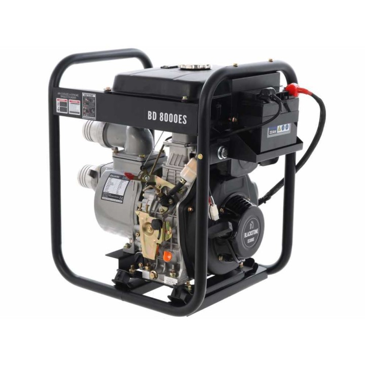 BlackStone BD 8000ES dieselmoottoripumppu, 6 HP, 80 mm liitännät
