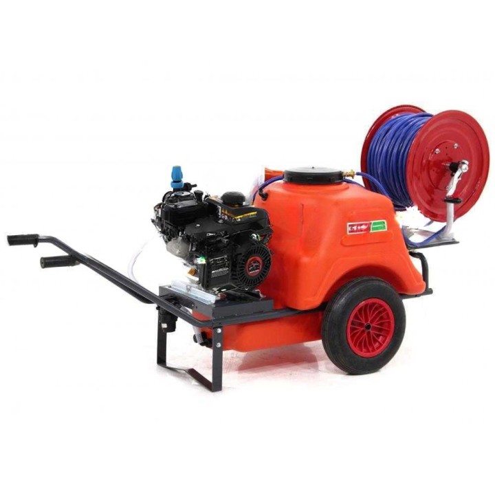 Comet MTP MC 25 Loncin ruiskutuspumppu kärryllä ja 150 l säiliöllä