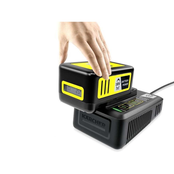 Kärcher Battery Power 18/50 akku ja laturi, 18 V, LCD-näyttö