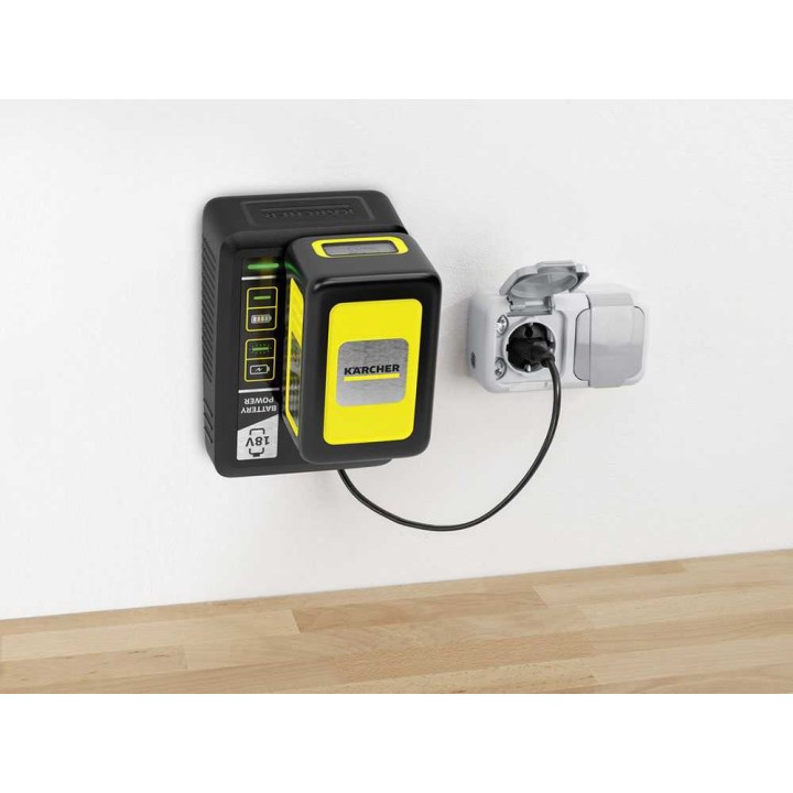 Kärcher Battery Power 18/50 akku ja laturi, 18 V, LCD-näyttö