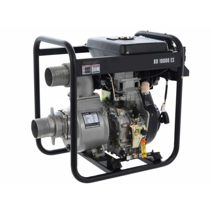 BlackStone BD 10000ES dieselmoottoripumppu, 9,5 HP, 100 mm liitännät