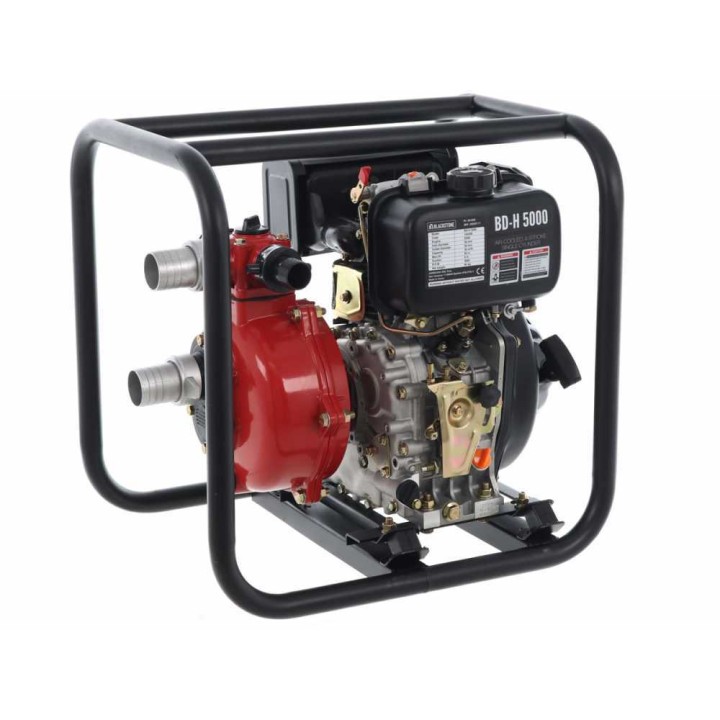 BlackStone BD-H 5000 dieselkäyttöinen korkeapainepumppu, 6 HP, 500 l/min, 50 mm