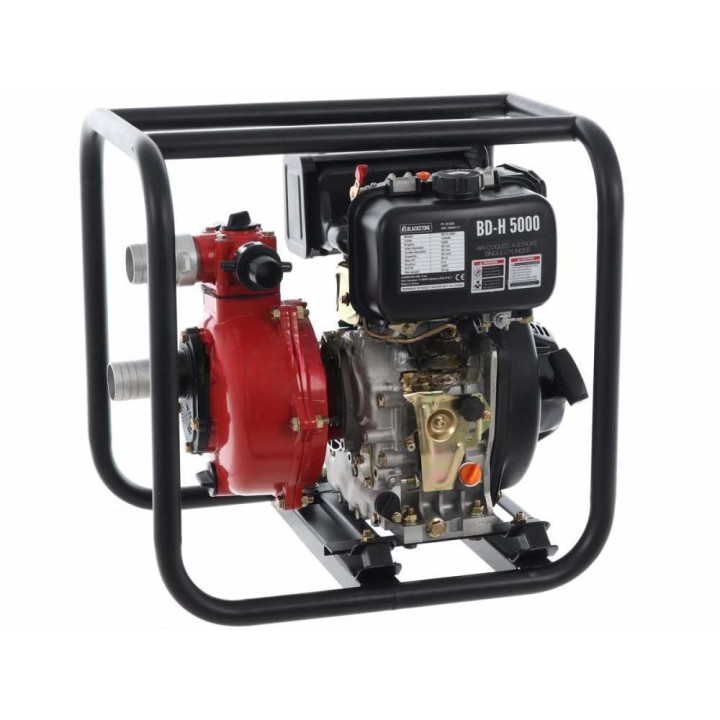 BlackStone BD-H 5000 dieselkäyttöinen korkeapainepumppu, 6 HP, 500 l/min, 50 mm