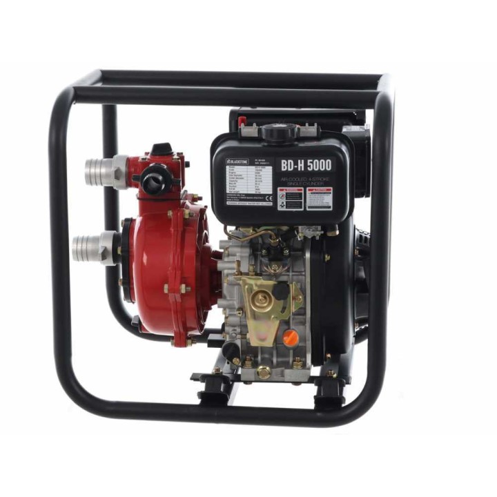 BlackStone BD-H 5000 dieselkäyttöinen korkeapainepumppu, 6 HP, 500 l/min, 50 mm