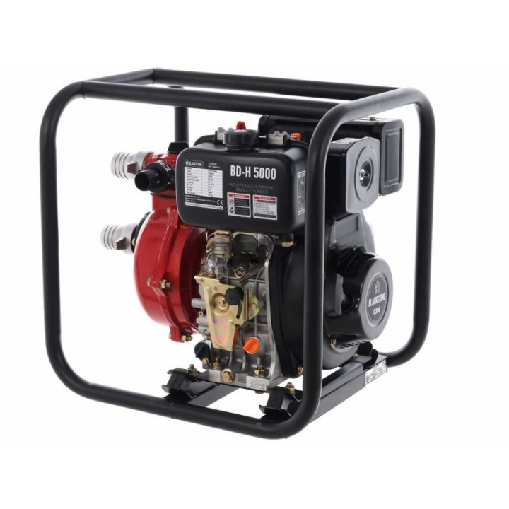 BlackStone BD-H 5000 dieselkäyttöinen korkeapainepumppu, 6 HP, 500 l/min, 50 mm