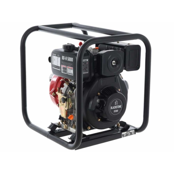 BlackStone BD-H 5000 dieselkäyttöinen korkeapainepumppu, 6 HP, 500 l/min, 50 mm