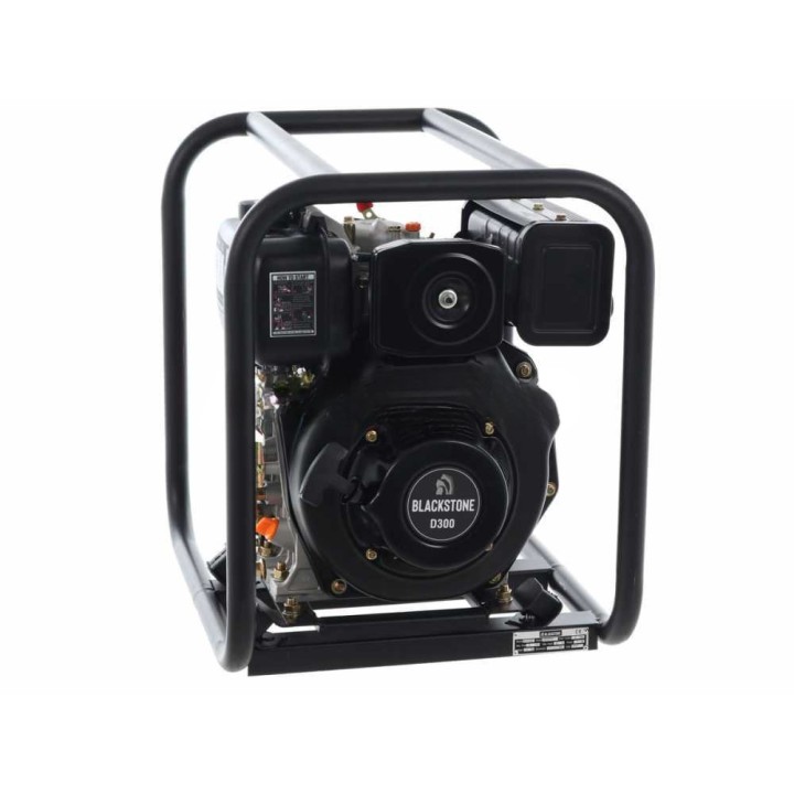 BlackStone BD-H 5000 dieselkäyttöinen korkeapainepumppu, 6 HP, 500 l/min, 50 mm