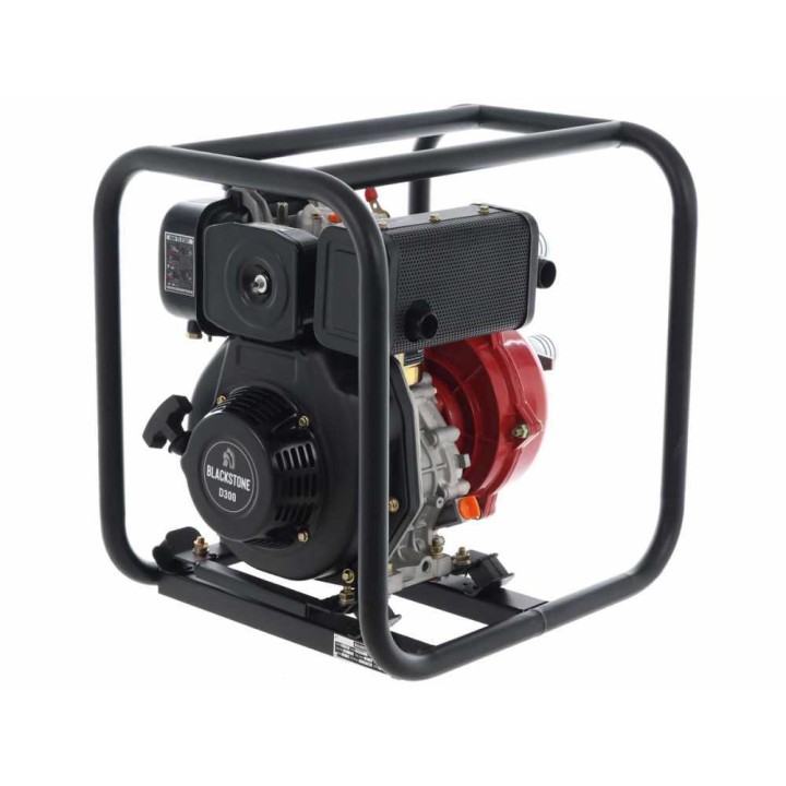 BlackStone BD-H 5000 dieselkäyttöinen korkeapainepumppu, 6 HP, 500 l/min, 50 mm