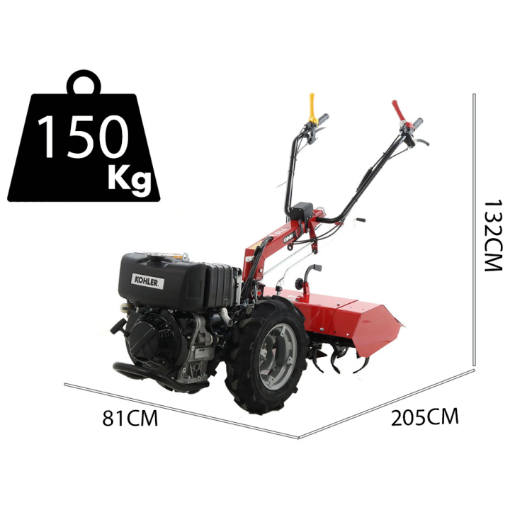 Ginko R710 EKO dieseljyrsin, Kohler KD15-440, sähkökäynnistys, 11 HP