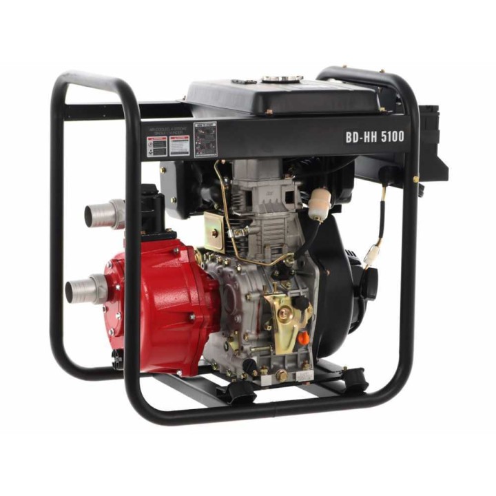 BlackStone BD-HH 5100 diesel-vesipumppu, 9 HP, 500 l/min, 50 mm liitännät