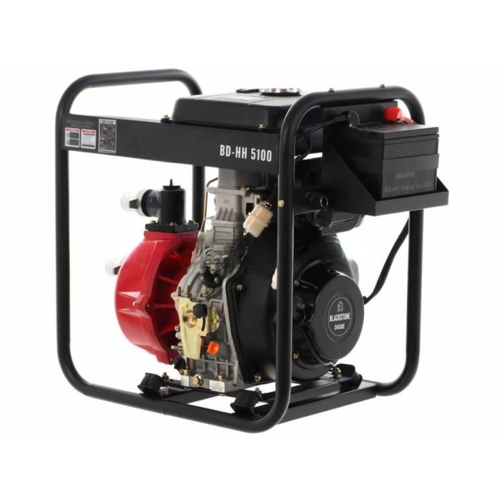 BlackStone BD-HH 5100 diesel-vesipumppu, 9 HP, 500 l/min, 50 mm liitännät