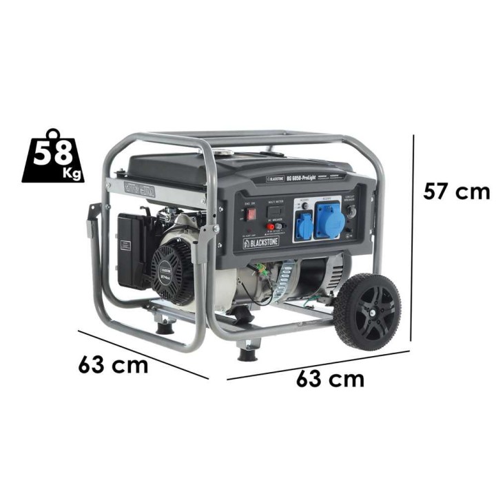 BlackStone BG 6050-ProLight bensiinigeneraattori, 4 kW, 4,3 kW, AVR, 20 l