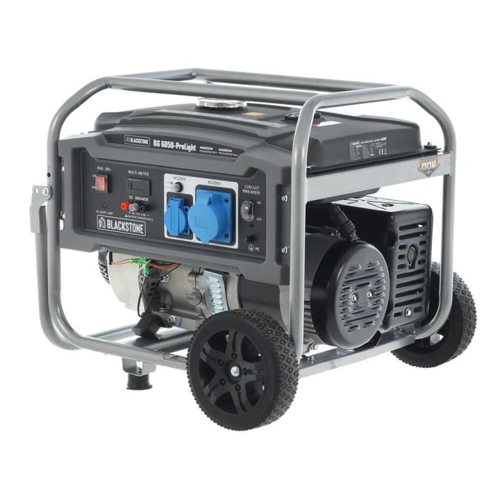 BlackStone BG 6050-ProLight bensiinigeneraattori, 4 kW, 4,3 kW, AVR, 20 l