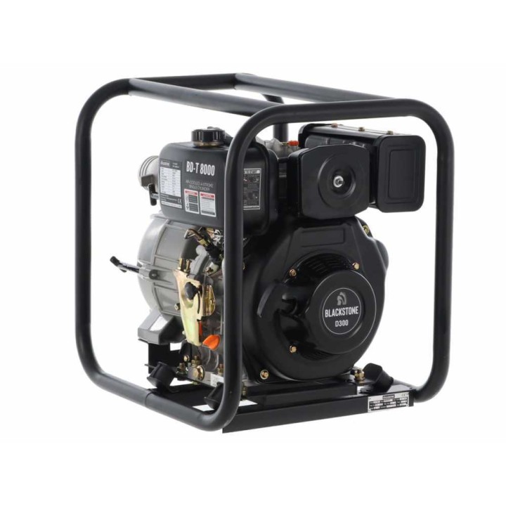 BlackStone BD-T 8000 dieselkäyttöinen likavesipumppu, 6 HP, 80 mm liitännät