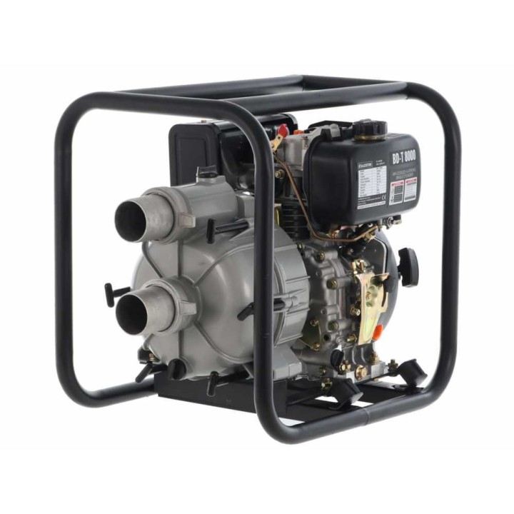BlackStone BD-T 8000 dieselkäyttöinen likavesipumppu, 6 HP, 80 mm liitännät
