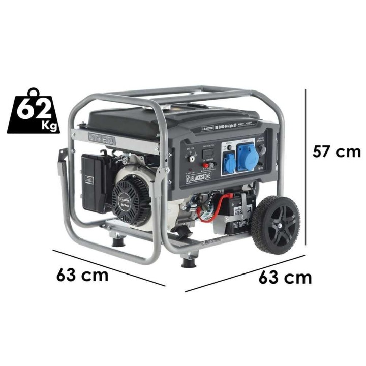 BlackStone BG 6050-ProLight ES generaattori, 4,3 kW, 230 V, AVR ja sähköinen käynnistys